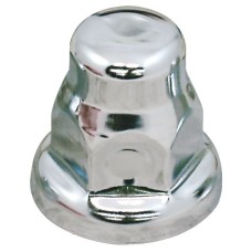 Chrome Nut Cover - 33mm Flat Top & Flared Base